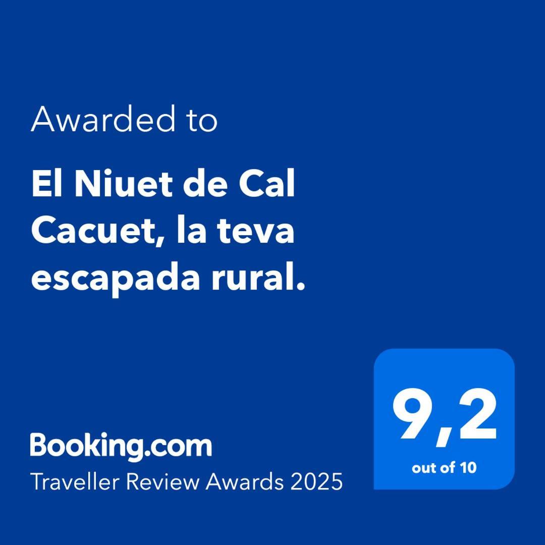 El Niuet De Cal Cacuet, La Teva Escapada Rural. Leilighet Aviá Eksteriør bilde